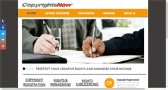 Desktop Screenshot of copyrightsnow.com